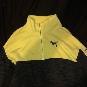 VS Pink Lime and Black Sweater